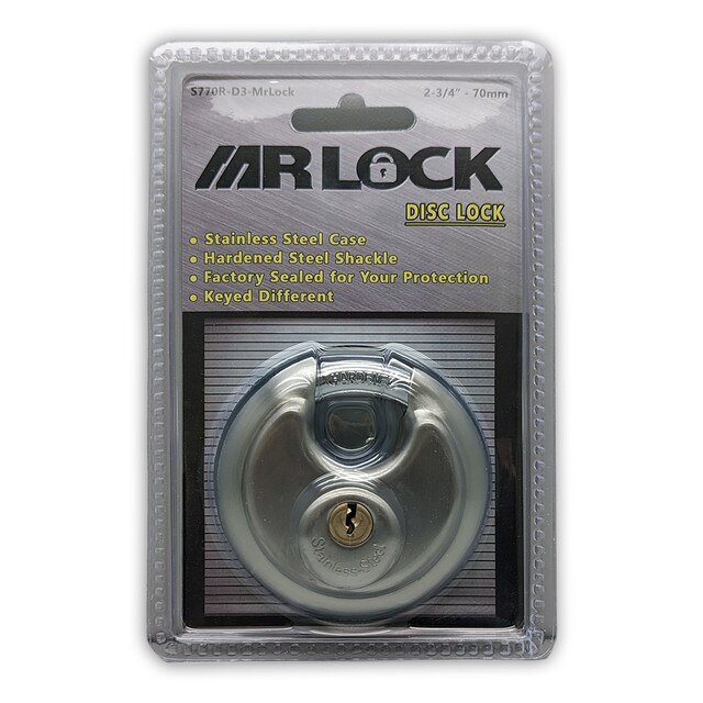 Mr Lock 5 Pin Disc Lock, 2-3/4